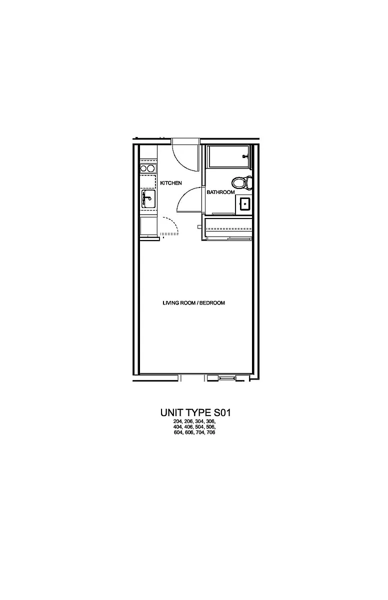 Floor plan Studio