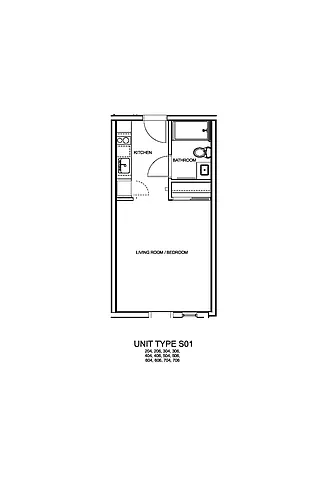 Floor plan Studio