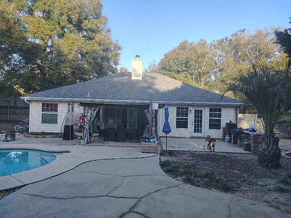 Rear view of home