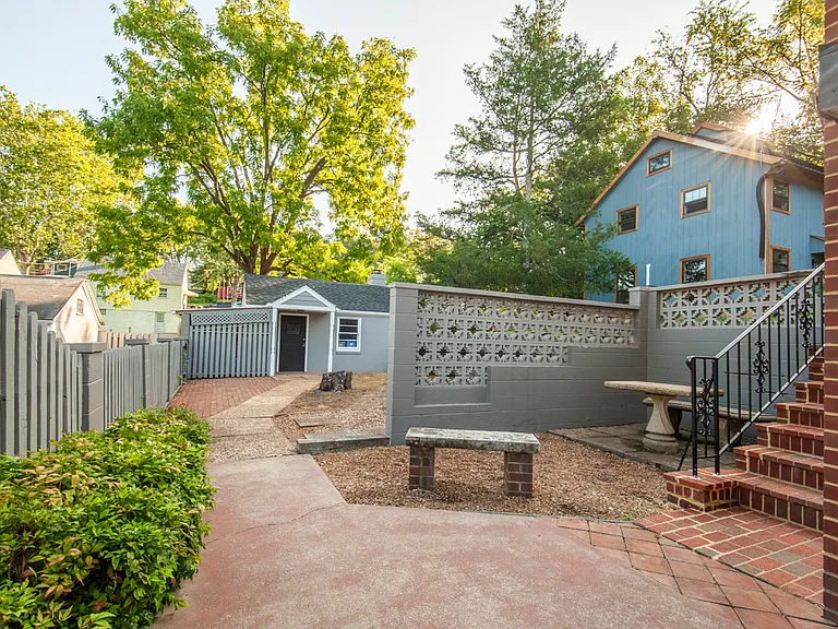 Lower patio in backyard