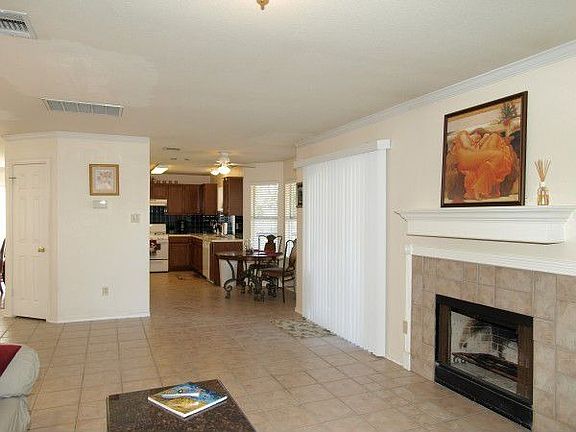 Second living room with fireplace