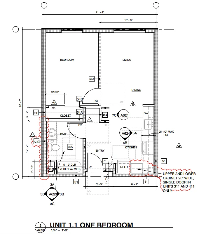 Floor plan 1 Bed
