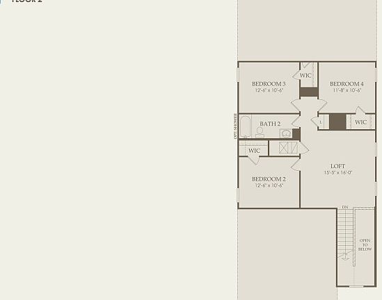 Gustine Floor Plan, Quick Move-in Home, Floor 2