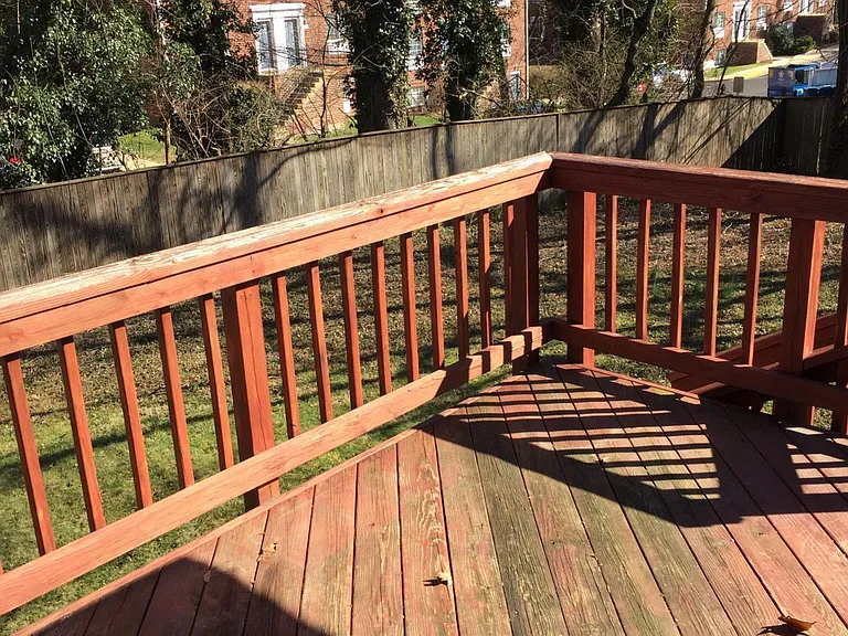 Deck off kitchen
