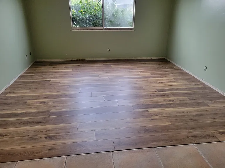Front living room, It has new cordless Zebra blinds installed
