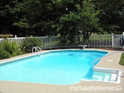 Backyard pool area