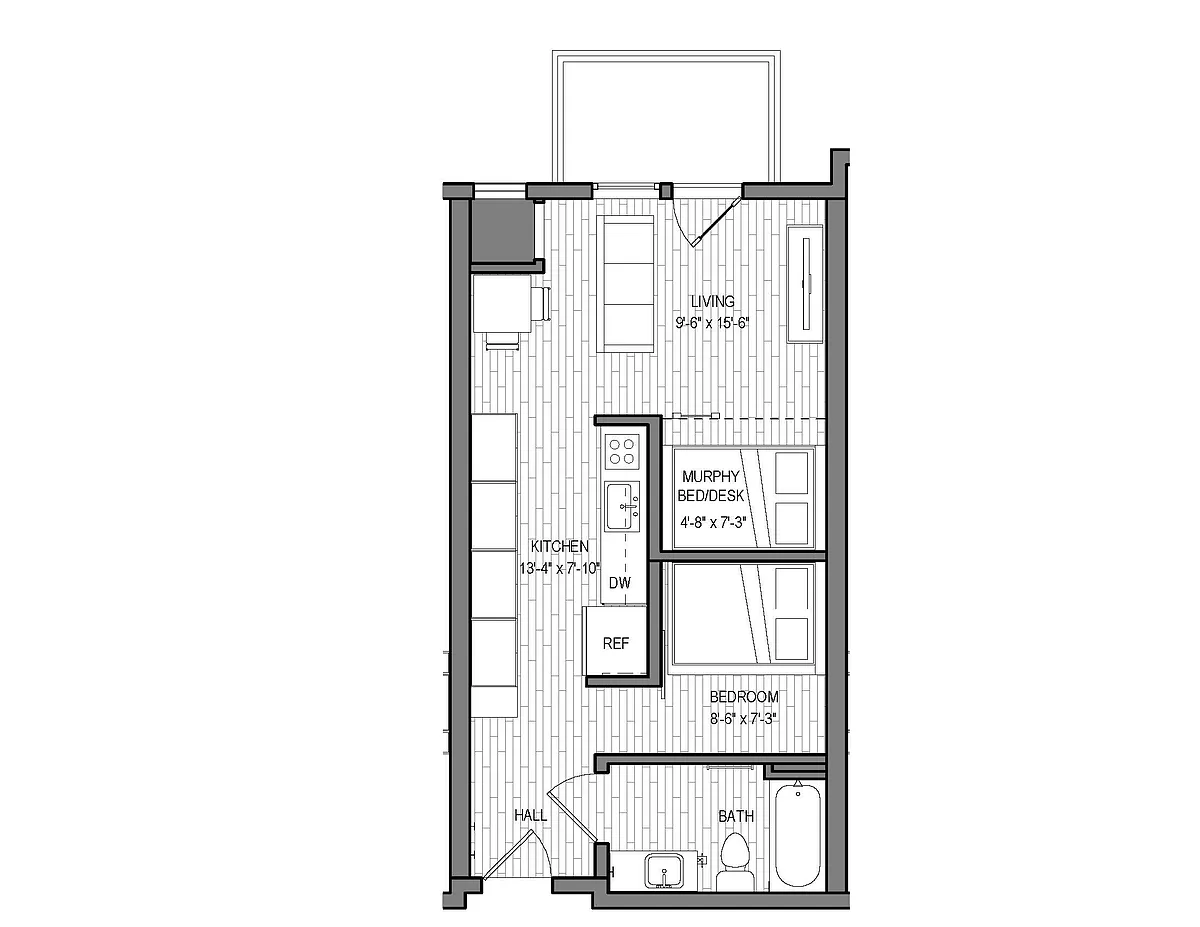 Floor plan Copper (W/ Den) - Unfurnished