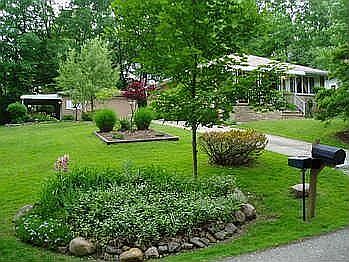 Landscaped double lot equals 1/3 acre (full lot doesn't fit in picture)