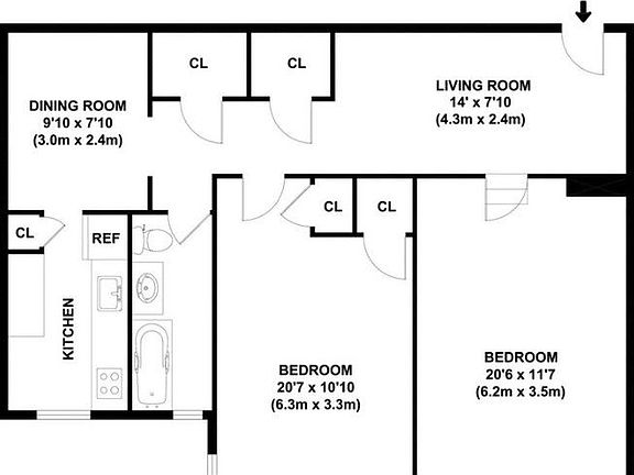 2nd image of 305 W 52nd St APT 2F