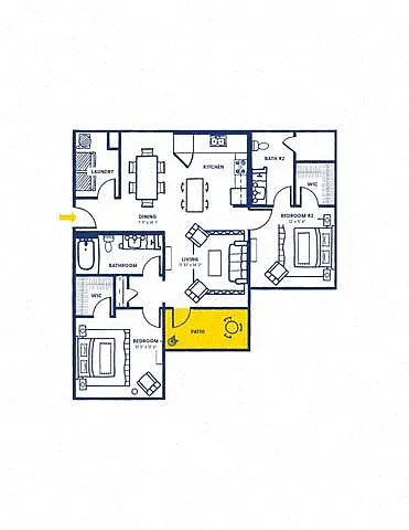 Floor plan 2A w Balcony
