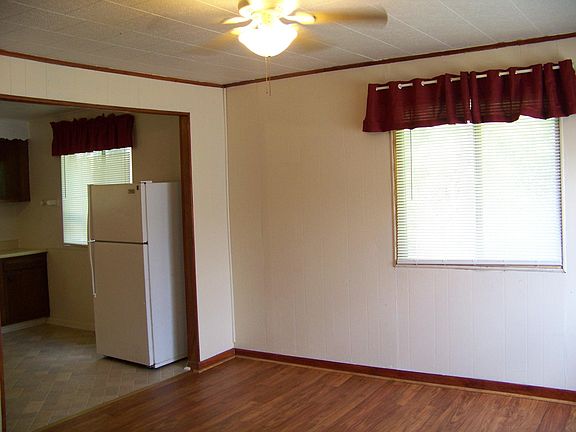 Kitchen off of living room on main level.