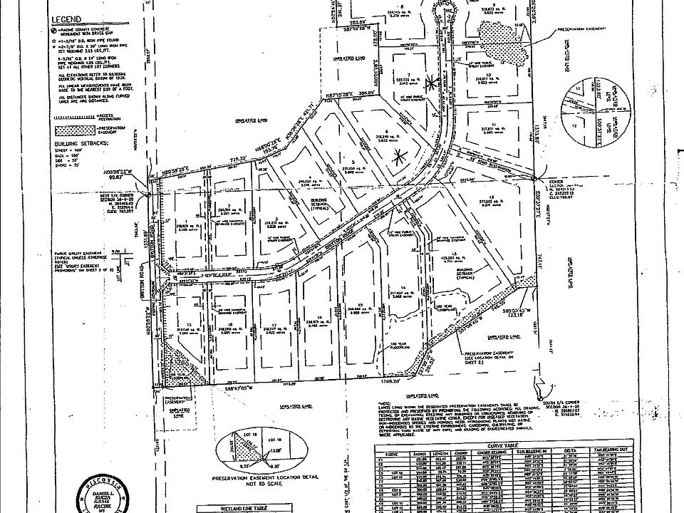 Layout of subdivision 
