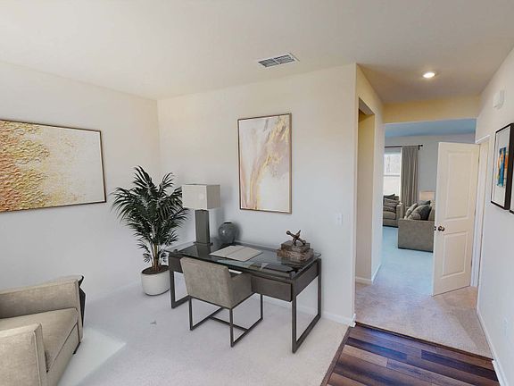 Flex space perfect for a home office or den - Model Representation