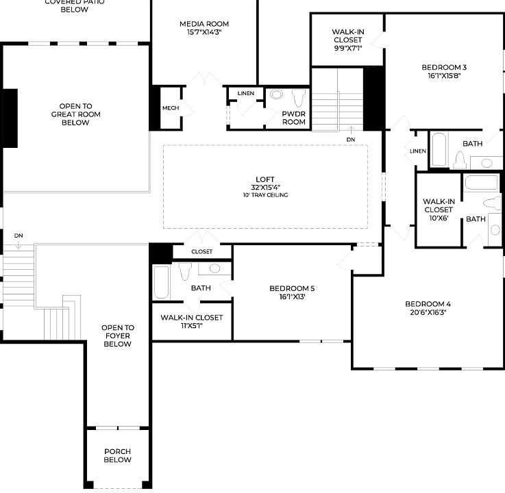 Volante Plan, Dunham Pointe - Estate Collection, Cypress, TX 77433 | Zillow