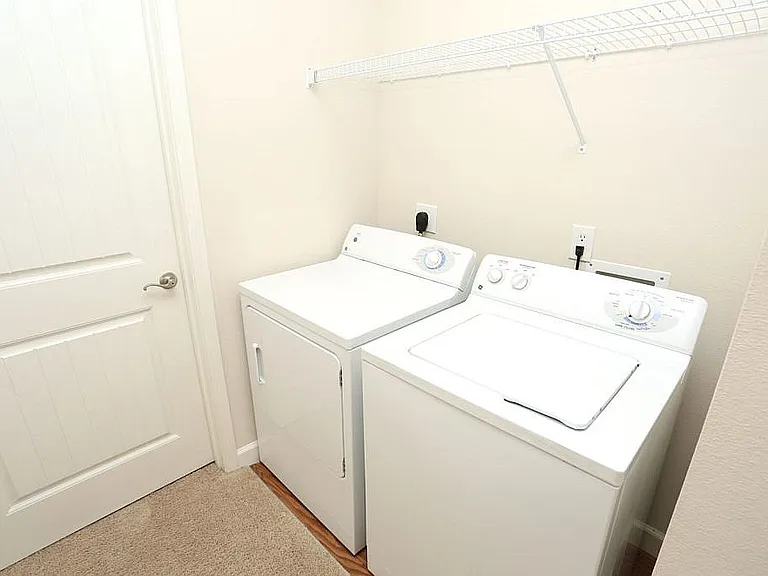 The Reserve's homes include in-unit washers and dryers.