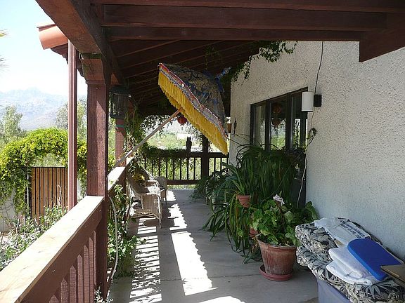 Wrap around patio