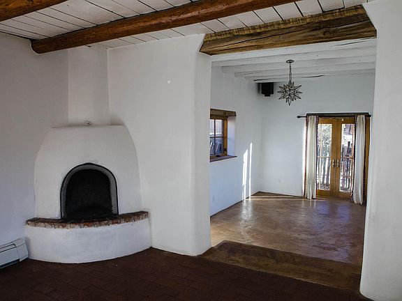 Dining area looking into living room