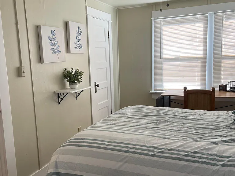 Bedroom with two closets