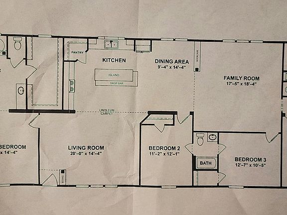 No tub in master bath