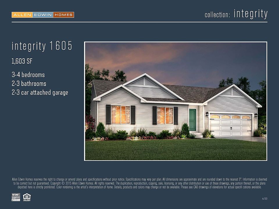 Integrity 1605 Maple Creek Preserve by Allen Edwin Homes Zillow