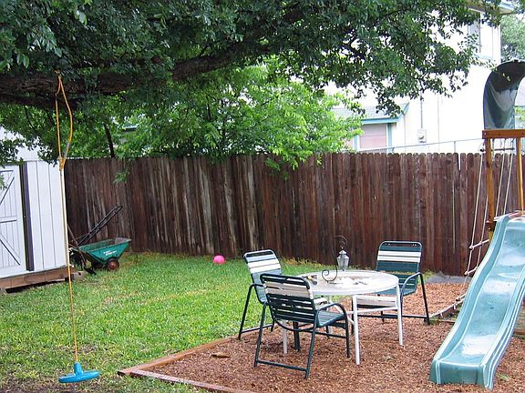 Backyard with shed