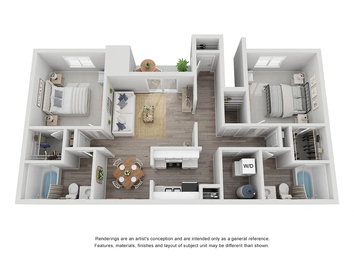 Floor plan 2 X 2 LOWER