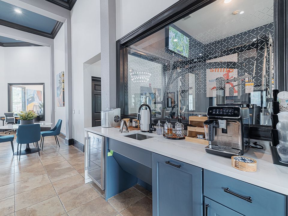 Coffee bar inside our clubhouse