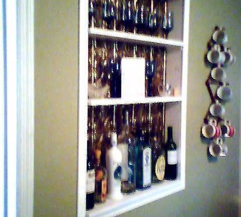 Built in shelving/display in kitchen