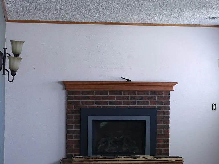 Gas fireplace basement