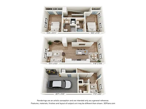Floor plan Woodbury Townhome