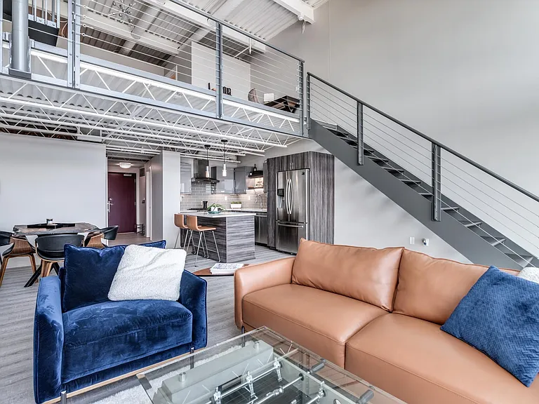 Leather couch