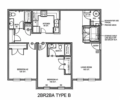 Floor plan 2 Bedroom