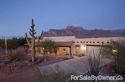 Front Elevation
						:
						Superstition Mountains and the Flatiron in the background.