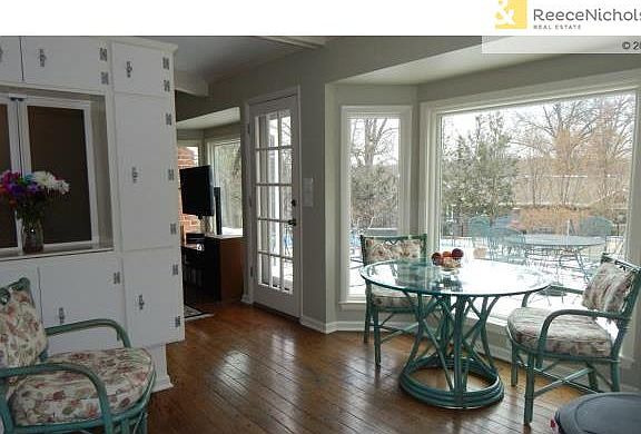 Kitchen view to family room view.