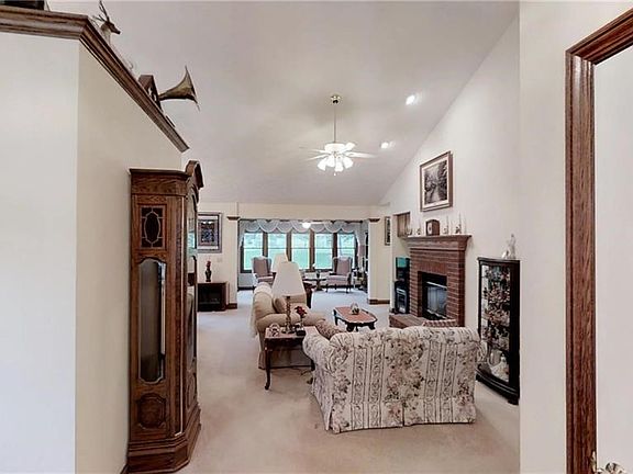 View walking in to vaulted great room!
