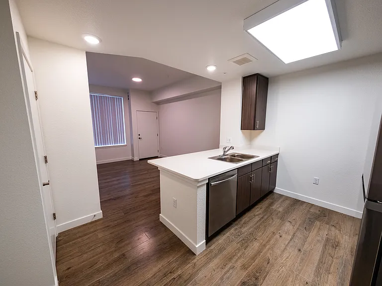 One Bedroom - Kitchen with view to living room