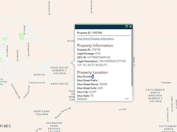 Pn 103748 Omar Ave, El Paso, TX 79928