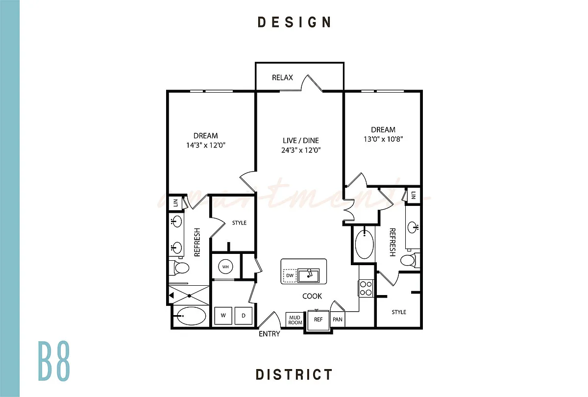Floor plan B8