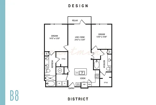 Floor plan B8