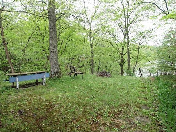 View of woods, lake