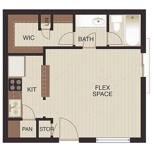 Floor plan Studio