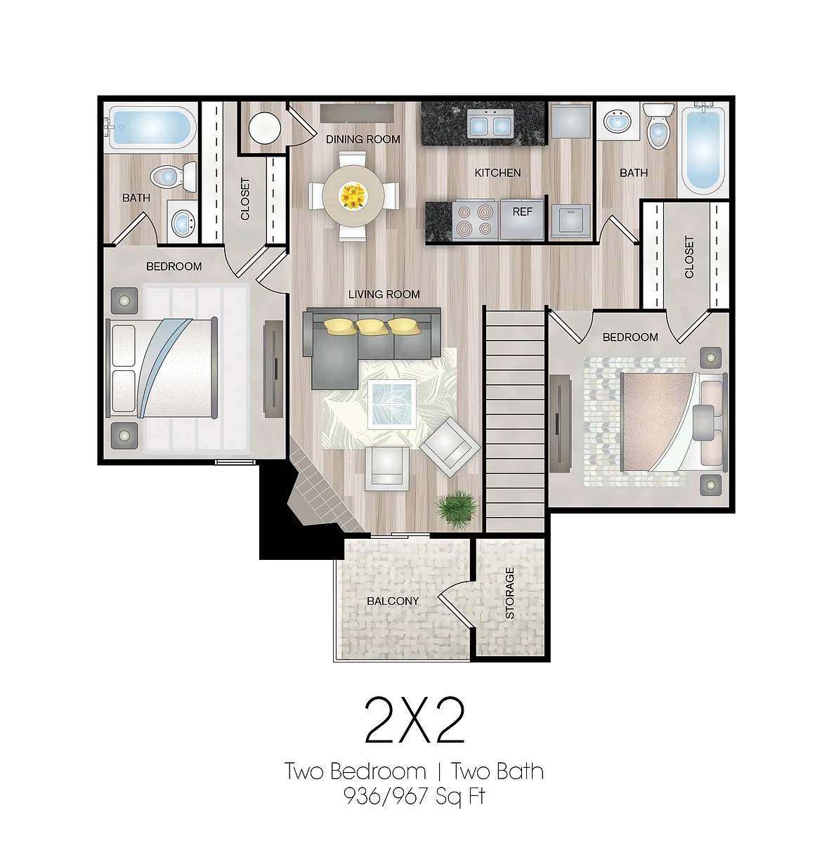 Floor plan 2-2CU