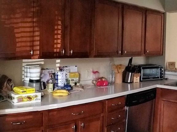 Kitchen with stainless steel appliances