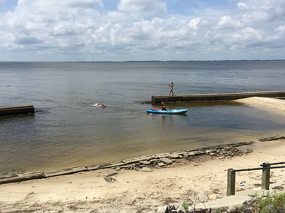 Private beach