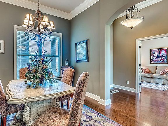 Dining room off foyer.