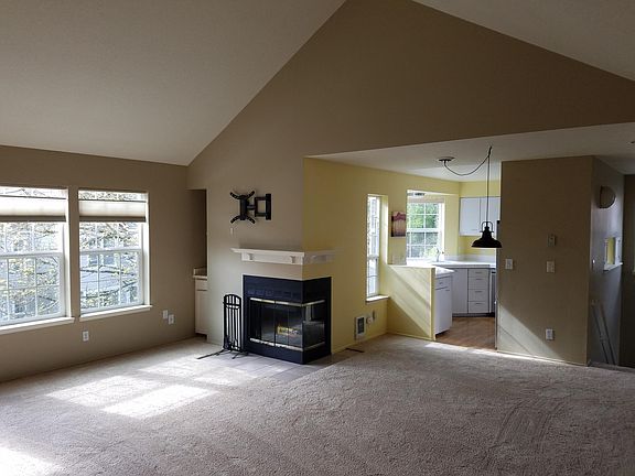 Great room living and dining room.