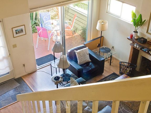 2 story home looking down on living room