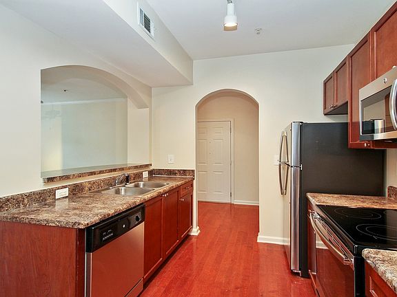 Spacious kitchen with stainless steel appliances