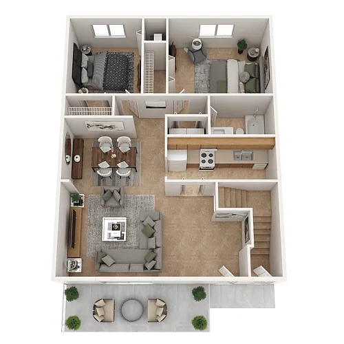Floor plan Two Bedroom