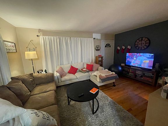 Living room facing south, from dining area.